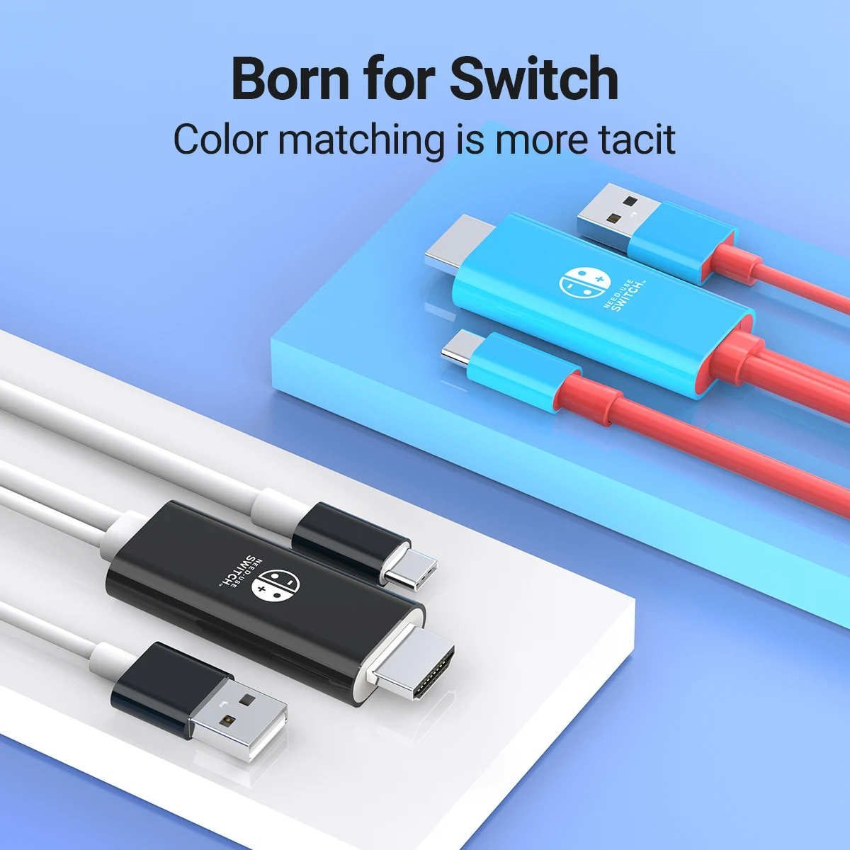 Type C to HDMI Cable with 5V USB Charging Portable Switch TV Dock 4K HD Adapter for Switch/OLED Steam Deck,IMac,IPad Pro,Surface