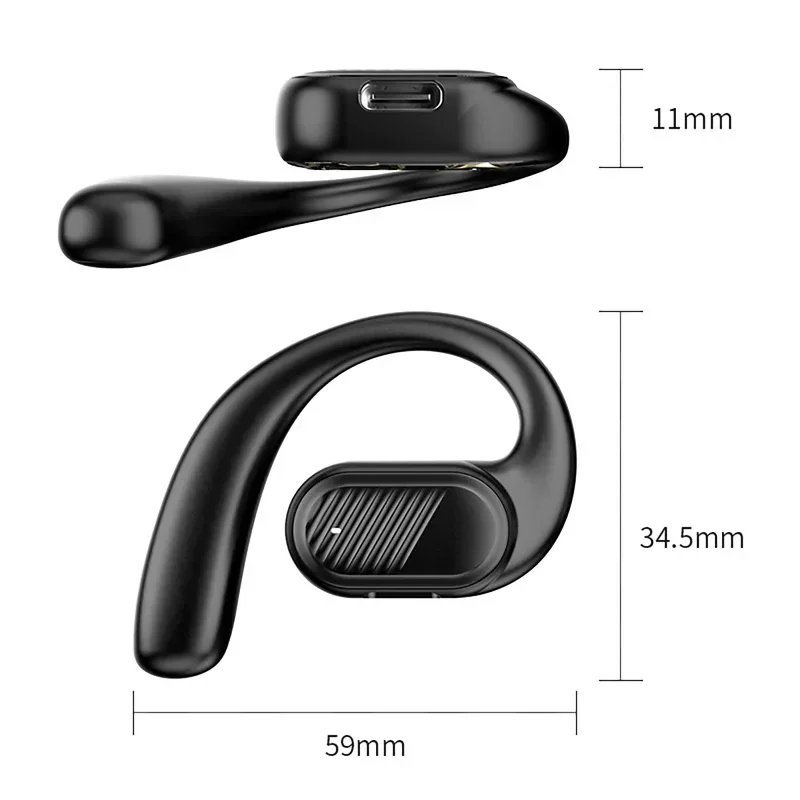 Bluetooth 5.4 Open Wireless Earphone Left Right Ear Universal Headset With Mic For Sport Business Music 99D Stereo System - view 6