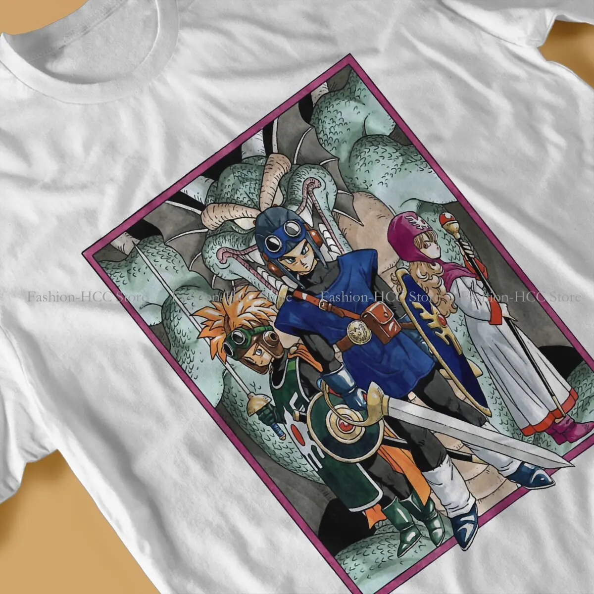 Anime Hipster TShirts Dragon Quest Male StyleTops T Shirt Round Neck