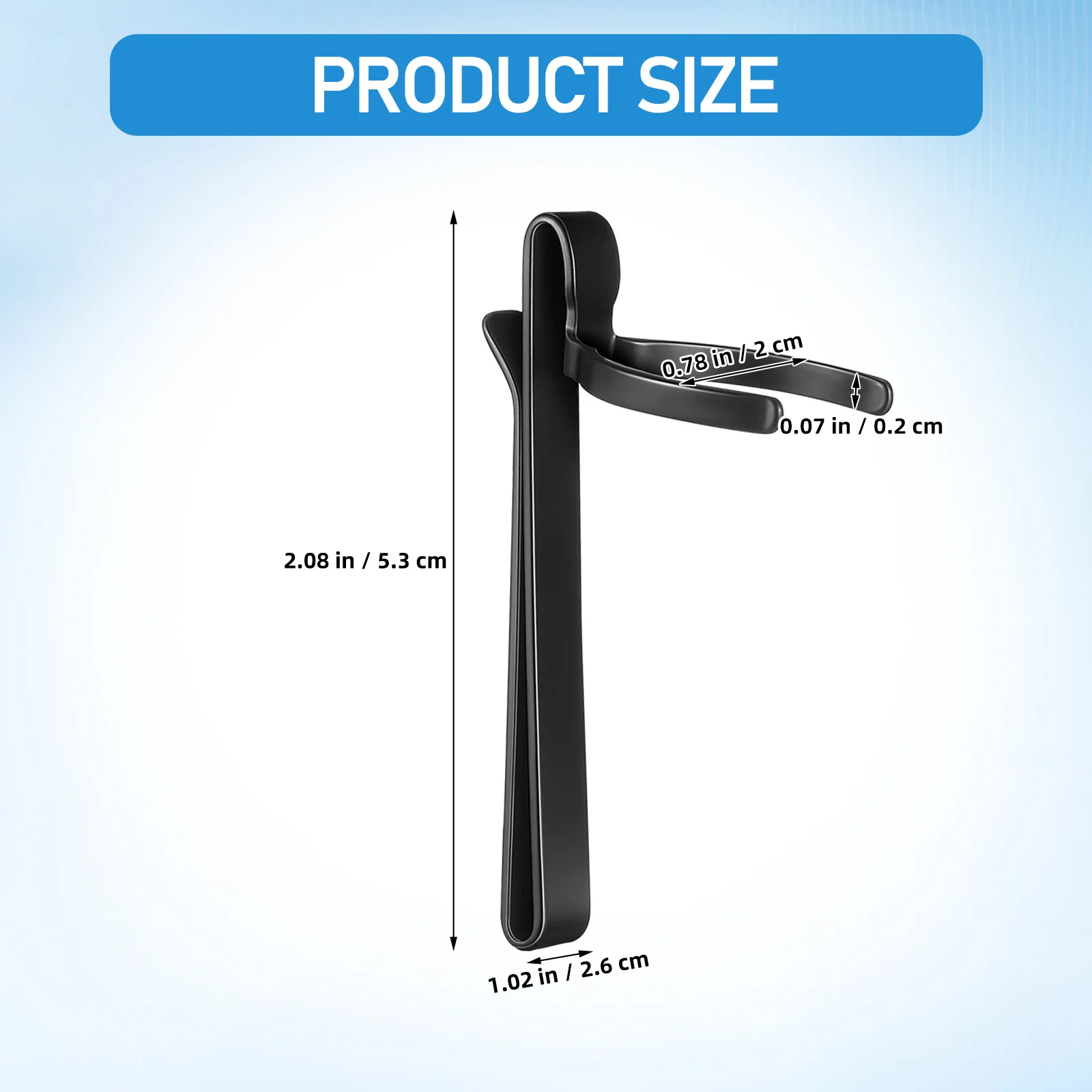 2 قطعة مشبك مصباح يدوي معدني حامل الجيب قابل للتعديل القلم ضوء السحابة لحزام المصباح في الهواء الطلق استخدام حامل الجيب ضوء القلم #2