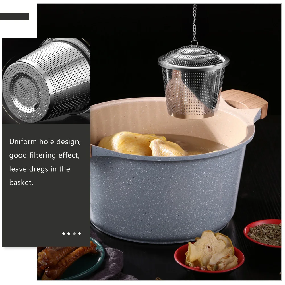 

Stainless Steel Seasoning Ball Cooking Infuser Strainer Spice Filter Filters Metal Tea Spices