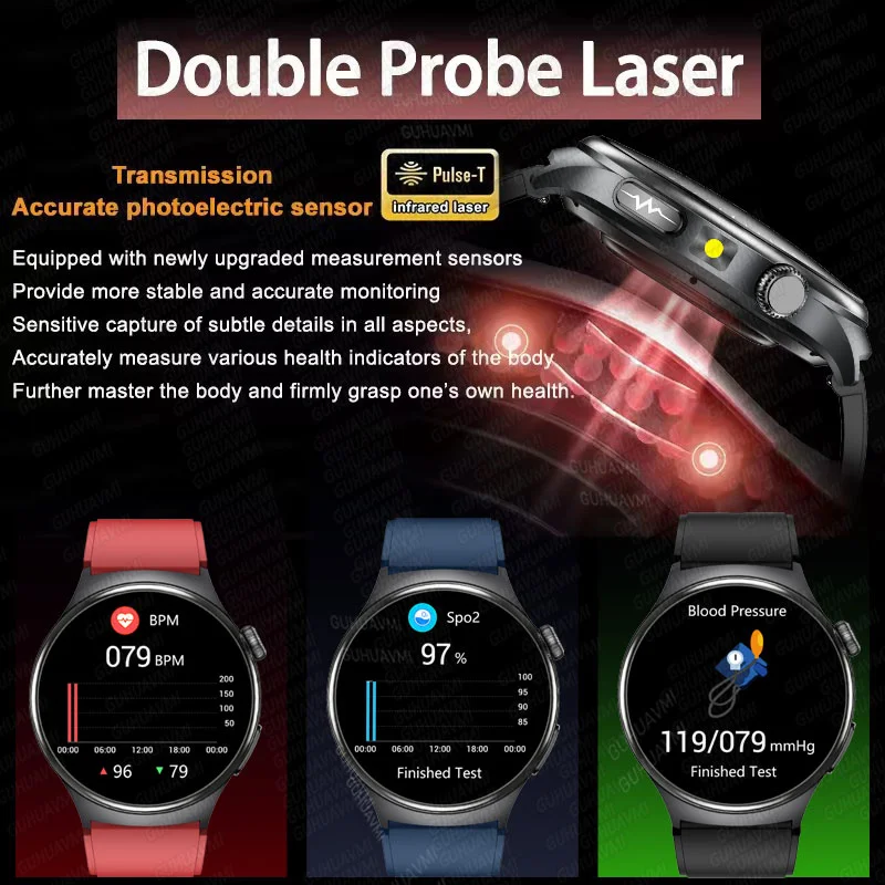 2025 preciso sangue lipídios ácido úrico relógio inteligente das mulheres dos homens ecg + ppg pressão arterial bt chamada cinco vísceras rastreador de saúde smartwatch