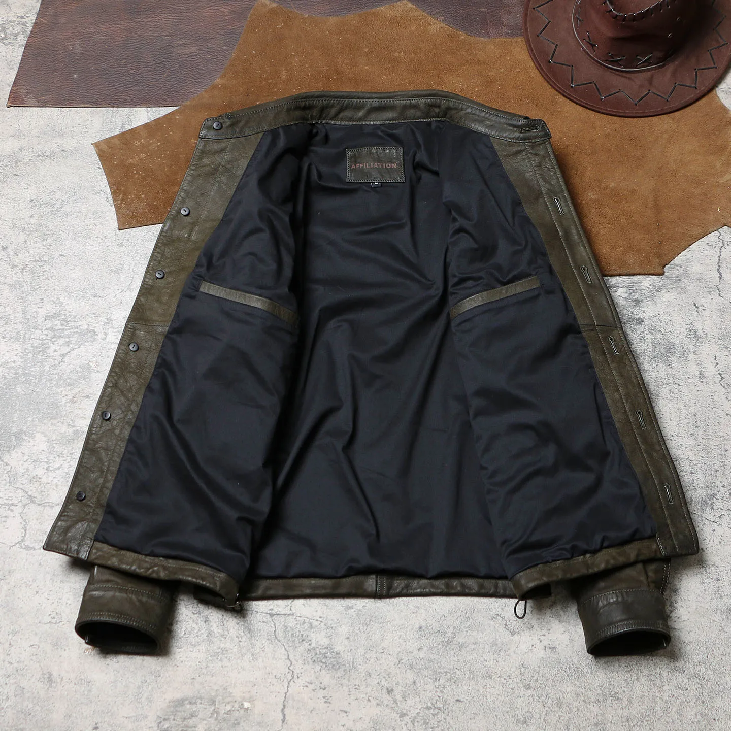 الأخضر الداكن الخريف الجلود قميص الرجال الرجعية خمر نمط حجم كبير 4XL حقيقية جلد الغنم الطبيعي واحدة الصدر معطف جلد