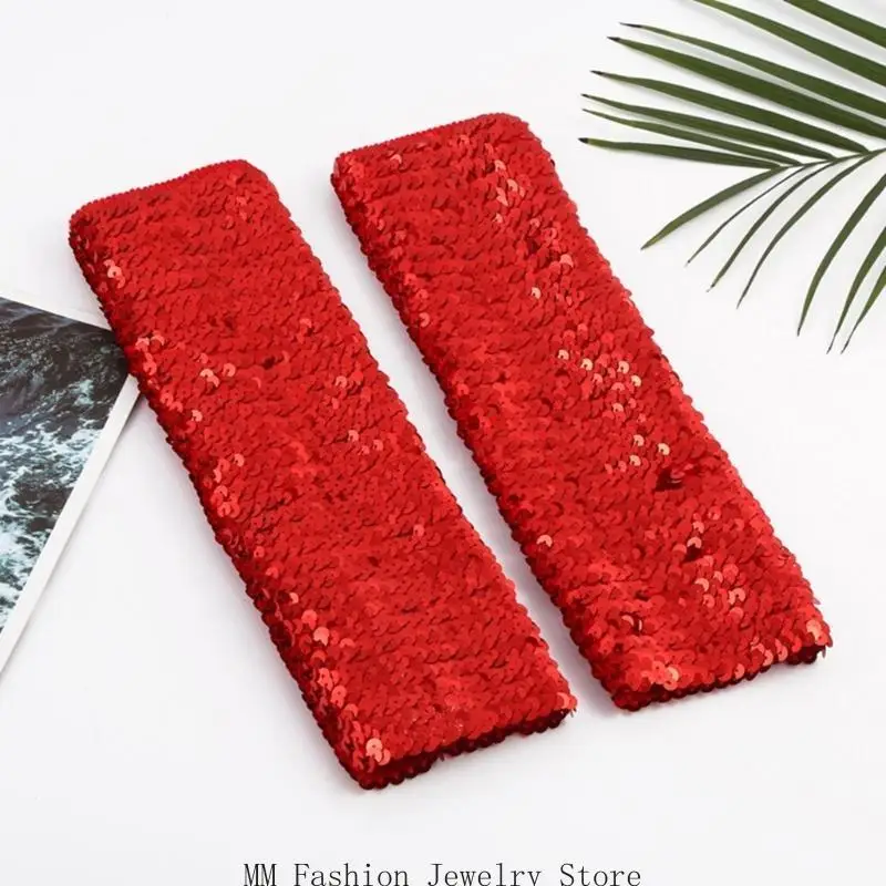 

D0UB, 2 упаковки, блестящие утеплители для рук, праздничная одежда, повязка на руку, танцевальный костюм с рукавами для и