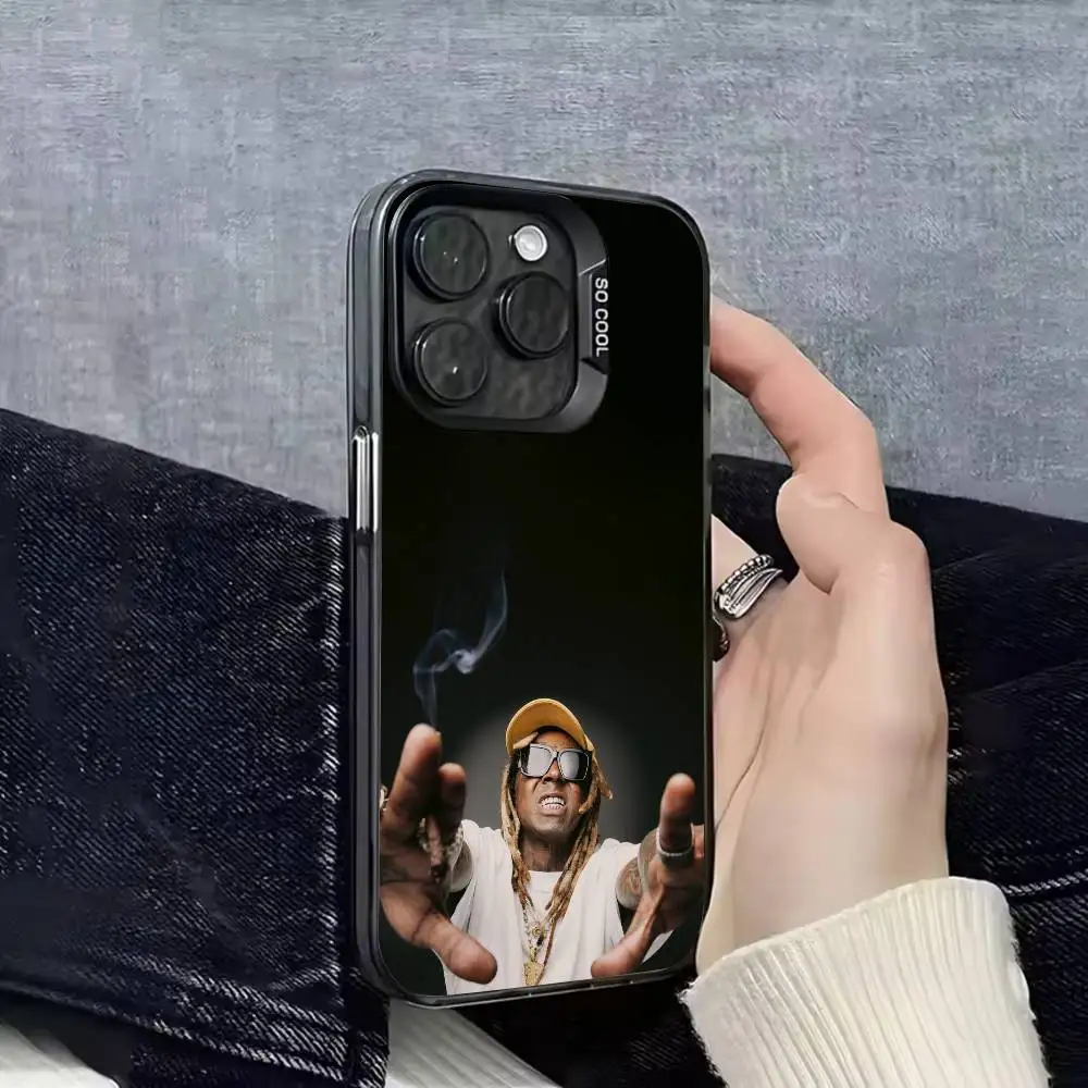حافظة هاتف L-Lil Wayne Tha Carter VI لهاتف iPhone 17,16,15,14,13,12,11,Pro,Max,Plus,E,SE4,Air,Mini Black IMD