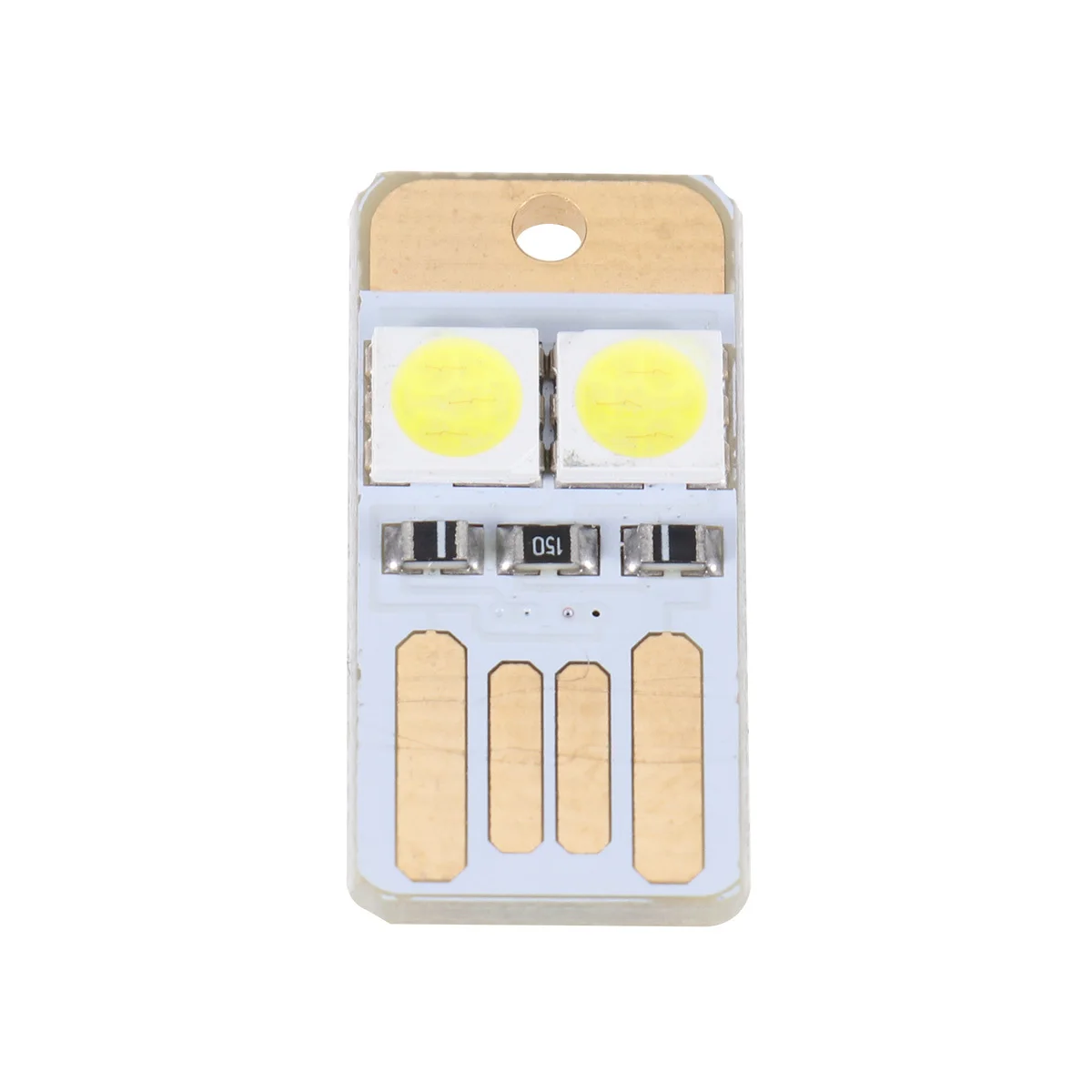 رقاقة إضاءة LED 5 فولت 2-LED 4500K-5500K 50-60 لومن كري 80 جوانب مزدوجة بيضاء نقية تم إدخالها عشوائيًا لإضاءة USB ذاتية الصنع #2