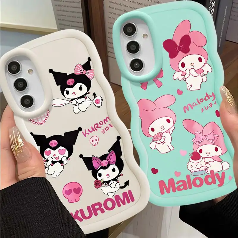 Sanrio Kuromi Melody Phone Case for Samsung Galaxy A20s A30s A50 A50s A02s A03 Core A04e A05s A11 A12 A13 A14 A15 A21s A51 4G 5G