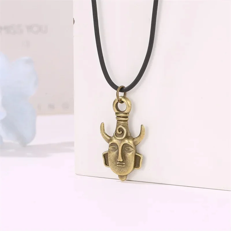 Fashion Supernatural Dean Leather Rope Pendant Chain Necklace for Women Men Winchester Amulet Goth Vintage Jewelry Wholesale