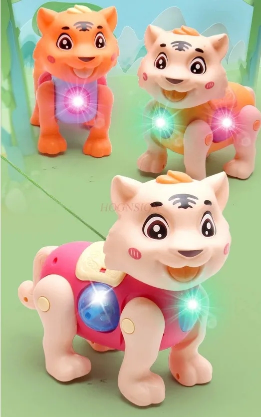 Children's portable lanterns, glowing cartoon toys, electric tigers, music, dinosaurs