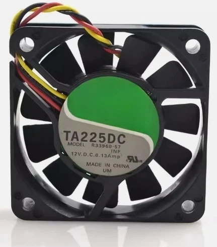 

Brand new TA225DC R33960-57 DC 12V 0.13A 6cm 6010 60x60x10mm Double Ball Bearing Cooling Fan Fast delivery