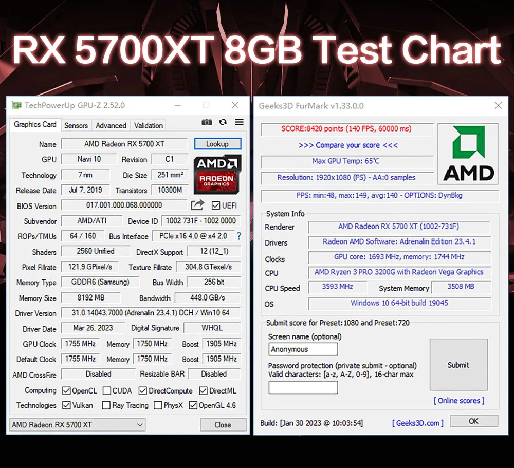 MLLSE AMD RX 5700 XT 비디오 그래픽 카드, GPU GDDR6 256 비트 7nm 게임 비디오 카드, rtx 5700 xt 8GB 지지대 데스크탑 CPU