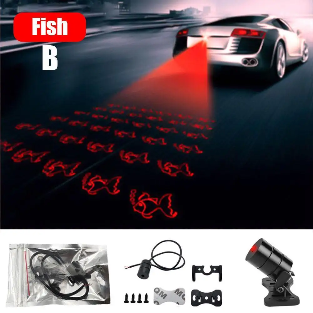 Universal Reversing Lights Driving Safety Motorbike Refit Motorcycle Laser Light Laser Fog Lamps Waterproof Moto Rear Braking