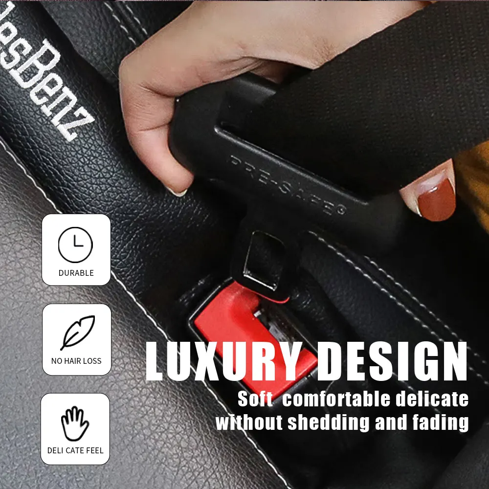 2pcs Car Seat Gap Filler PU Leather Soft Side Seam Plug Leak-proof Filling Strip For Mercedes Benz AMG CLA GLA W203 W210 W211