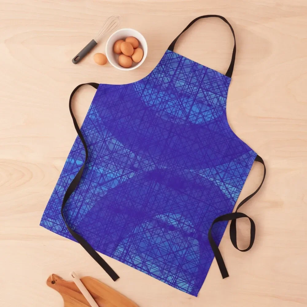 indigo abstract Apron Chef Uniform Women Cooking For Women Apron