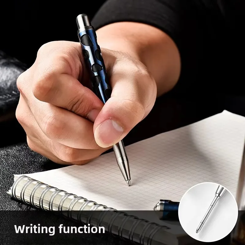 Titanium Alloy Multi‑Function Tactical Pen Tungsten Steel Tip Self‑Defense EDC Tool for Camping Hiking Outdoor Men Gift - view 5