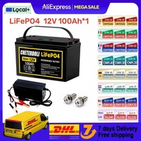 Series//parallel 12V 24V 48V 100Ah 200Ah 300Ah LiFePO4 Battery Lithium Iron Phosphate For RV Campers Golf Cart Solar Storage