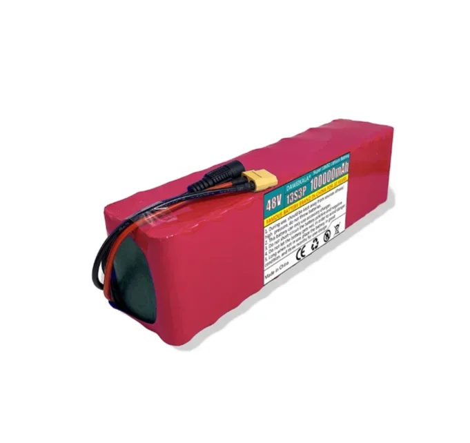 13S3P 100000mAh 48V Lithium ion Battery 1000W ，100Ah Lithium Ion Battery Pack For 54.6v Motorized Scooter BMS+Free delivery