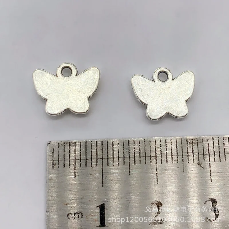 Factory 100Pieces Combined  13mm Butterfly Earrings Bracelet Necklace Clothing Gift Decoration Bookmark Material Pendant