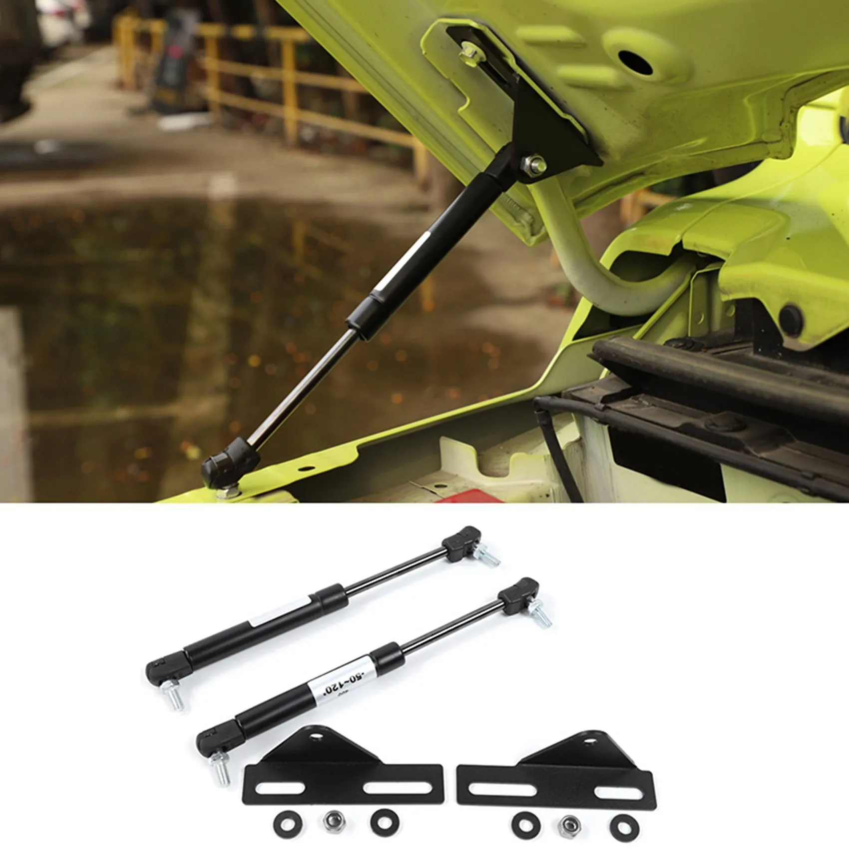 

6X Front Hood Lift Arms Shocks Struts Rods For Suzuki Jimny 2019 2020 Car Accessories-AS55