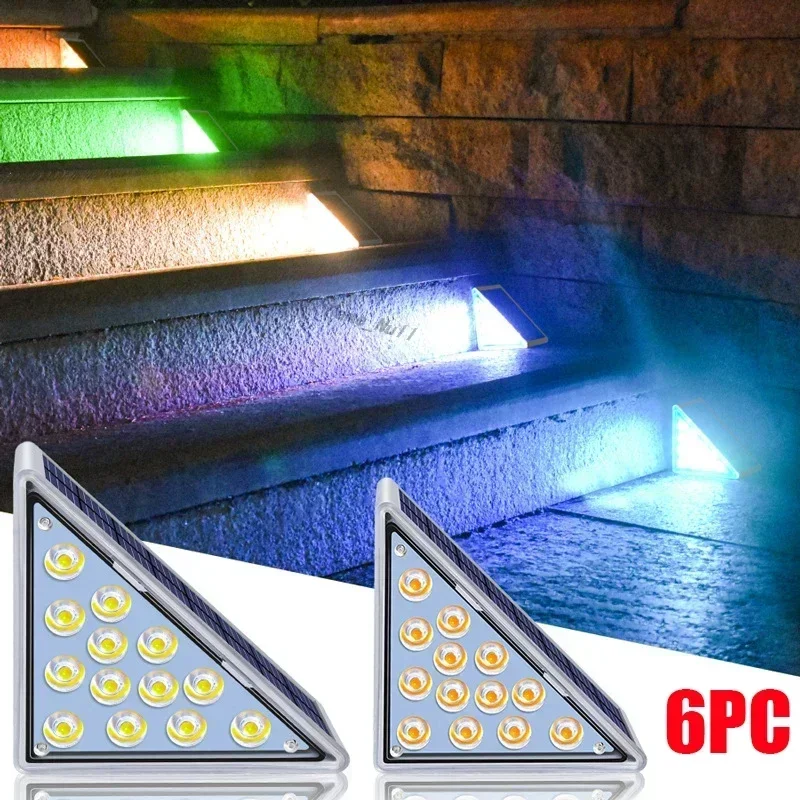 

LED Outdoor Solar Light Step Lamp Lens Design Super Bright IP67 waterproof Anti-theft Stair Light Decor Lighting For Garden Deck