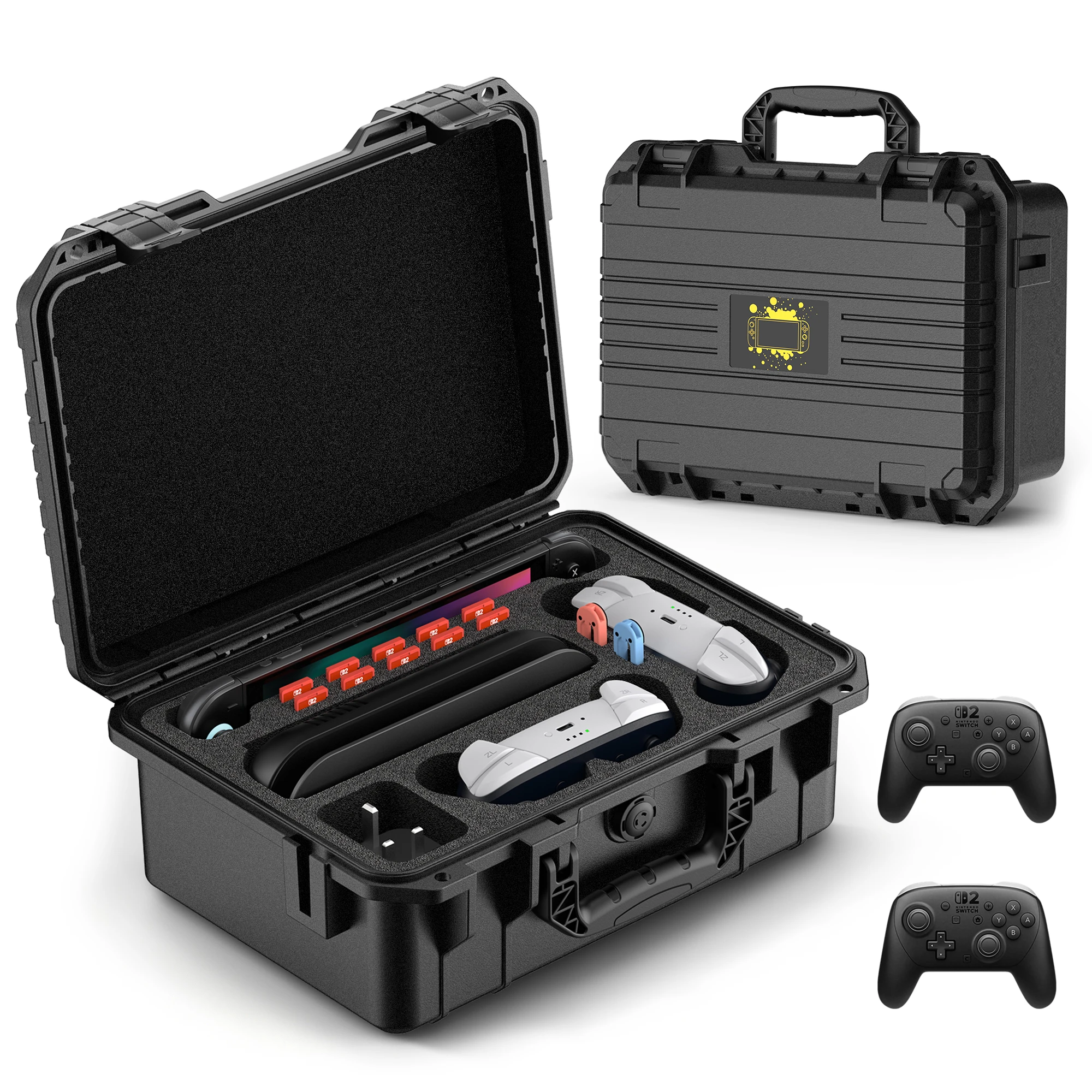 

Чехол DEVASO для Nintendo Switch 2: портативный дорожный кейс с 2 контроллерами Pro, мягкая подкладка, сумка для путешествий для Switch 2