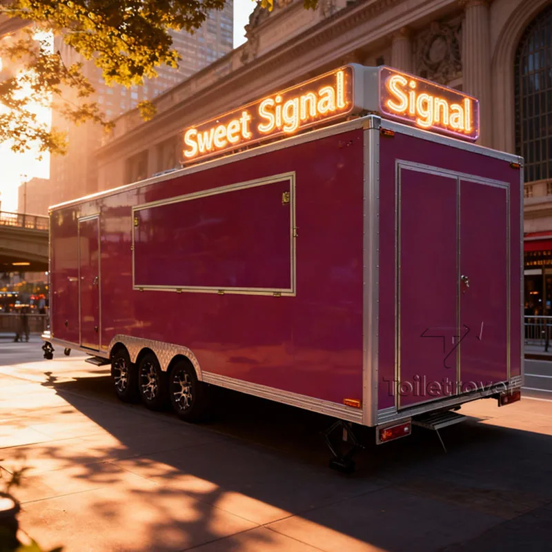 فريدة من نوعها خمر عربة الغذاء الشارع دونر كباب برغر التاكو الصينية شاحنة غذاء متنقلة مقطورة للشارع الوجبات السريعة والوجبات الخفيفة