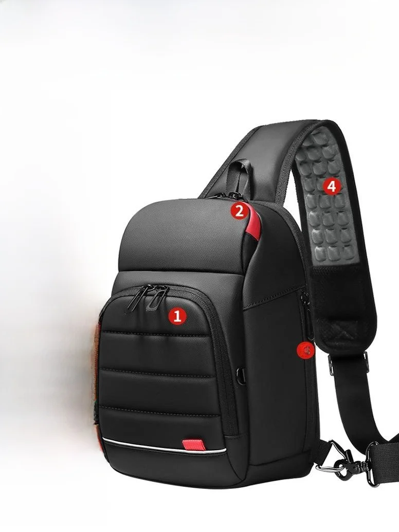Military Knife Style Chest Bag - close-up view