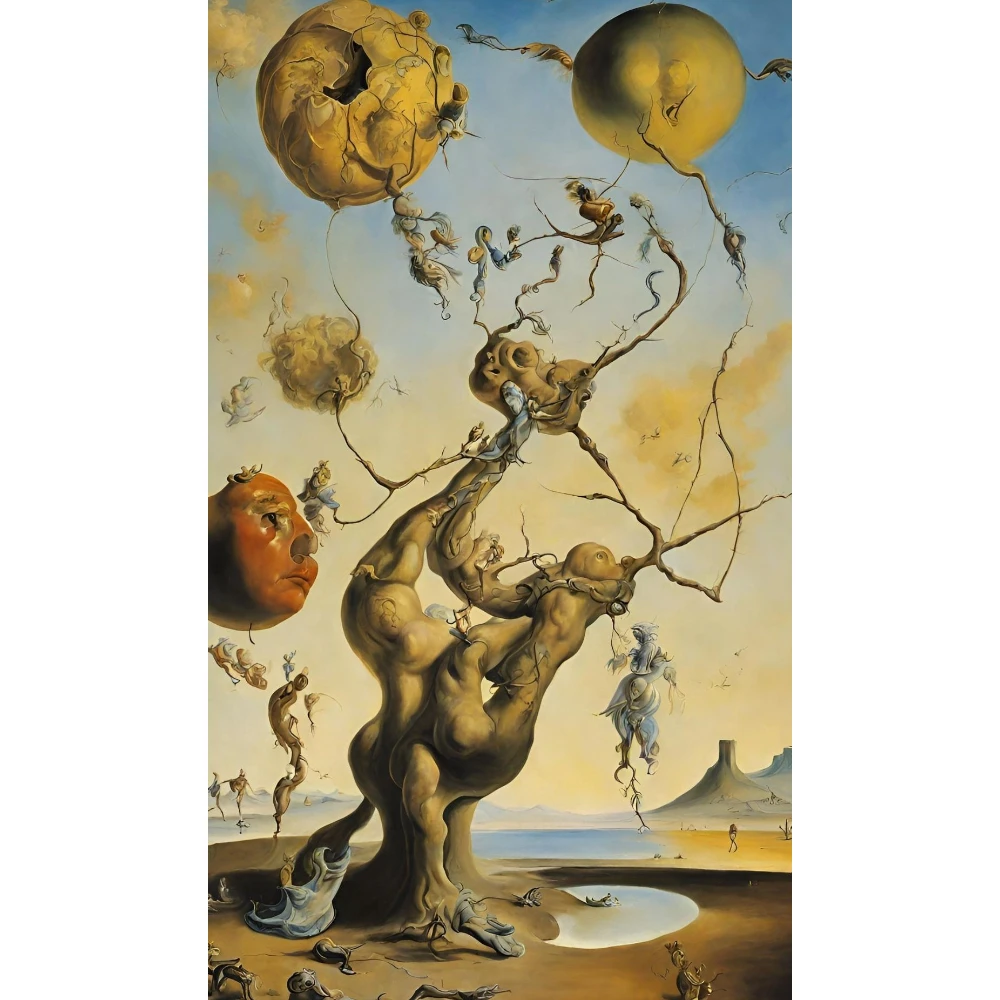 

Abstract Art Tree Desert 500/1000/1200/2000 PCS Jigsaw Puzzles Family Activity Games DIY Puzzle for Living Room Home Decor Gift