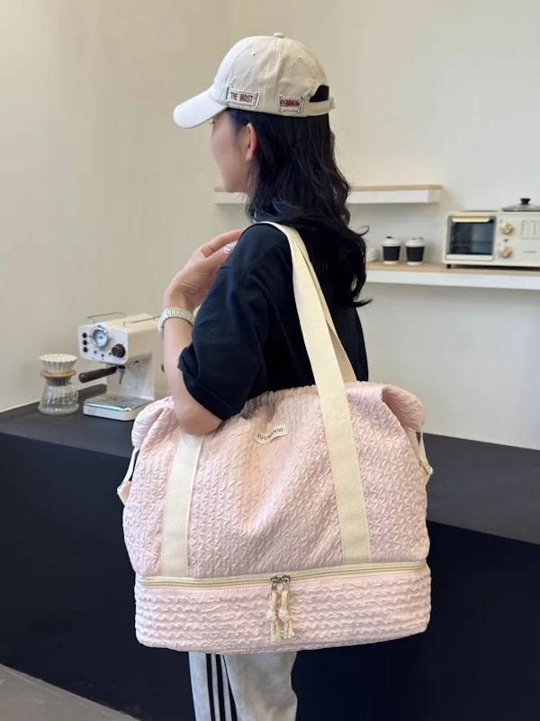大容量トラベルバッグ軽量ポータブルスーツケースカバー妊娠中の女性や荷物の運搬に最適な短期旅行用収納バッグ