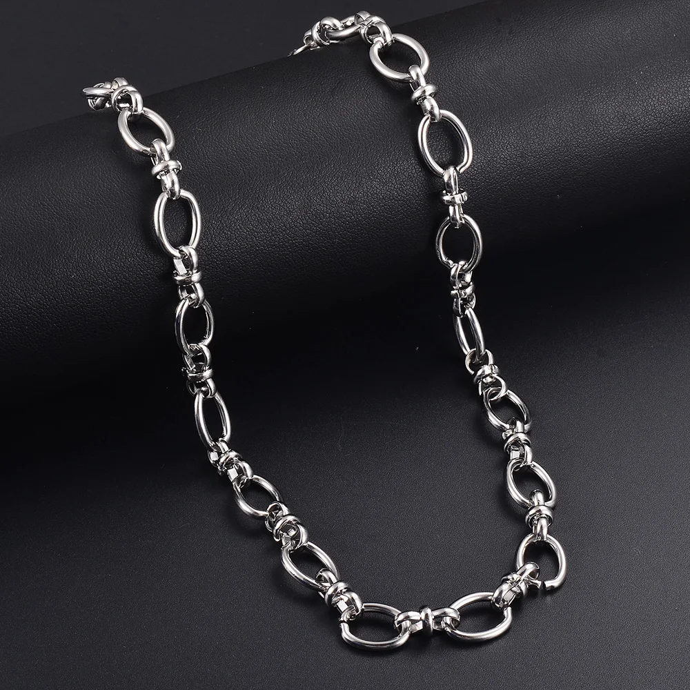 Wholesale 1m/lot Stainless Steel Big Heavy Gold Color Oval Chain Link  DIY Necklaces Bracelet Jewelry Making Accessories