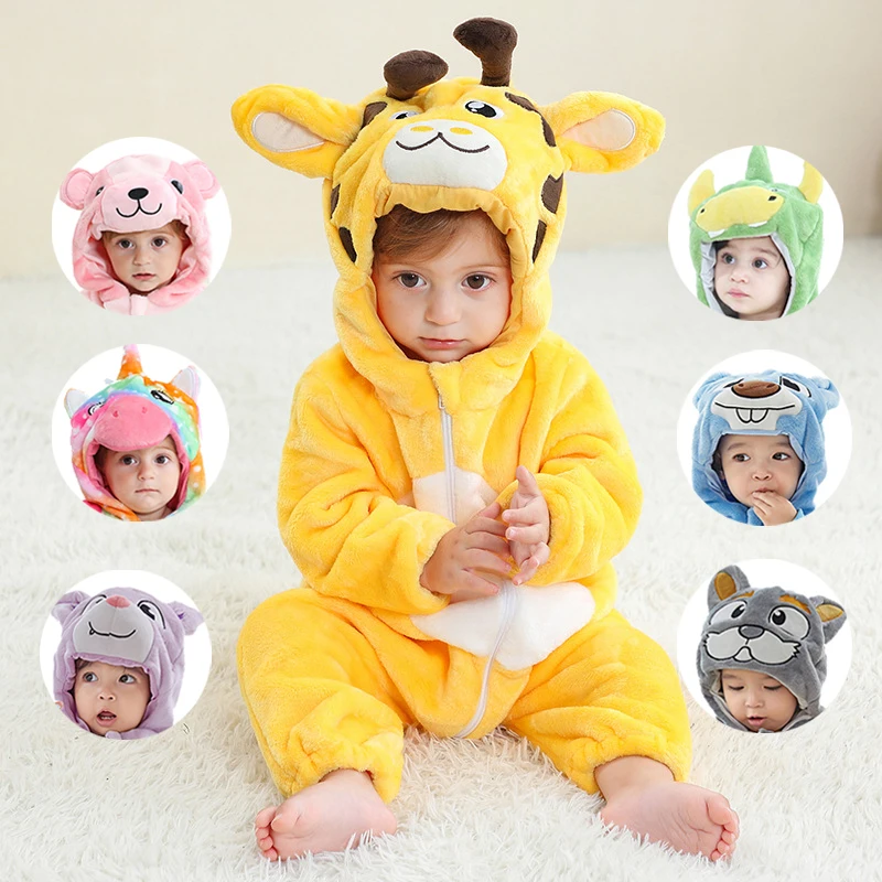 1 2 3 4 Yr Christmas Xmas Holiday Halloween Costume Infant Baby Girls Rompers Funny Kawaii Cosplay Giraffe Toddler Boys Clothes