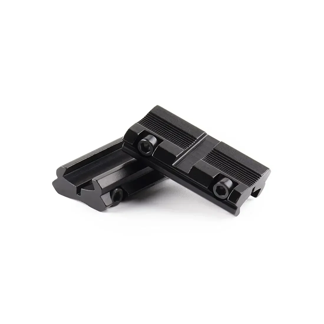 2pcs/Set 11mm Dovetail to 20mm Rail Adapter Tactical Red Dot Scope Installation Low Profile Riser Mount Hunting Accessories