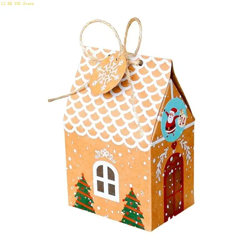 W3JE DIY Christmas Advent Calendar Box 24 Sets Countdown to Christmas Gift Package