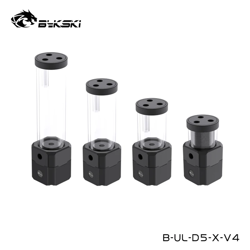 

Bykski PWM Speed Control D5 Computer Water Cooling Pump Extend Combo Acrylic Reservoir,Max 720L/H 4.5,m Lift,B-UL-D5-X-V4