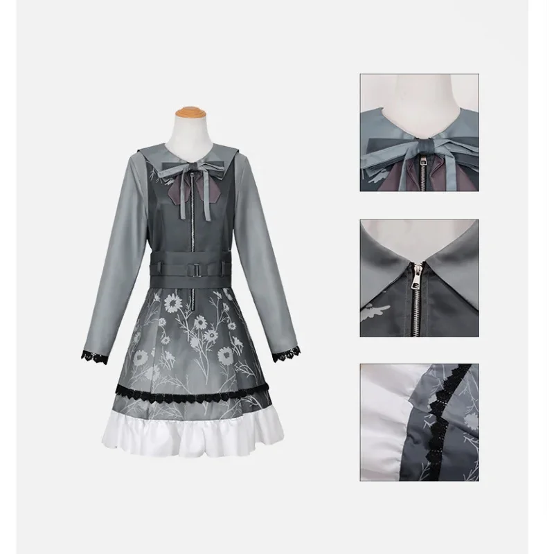 Amia akiyama mizuki traje projeto sekai colorido palco cosplay vestido halloween carnaval festa roupa para mulher mb.3