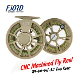 FJORD Crappie Fly Fishing Reel Fly Wheel CNC Machined High Quality Double Entangled Line Equipped With Two Different Line Number