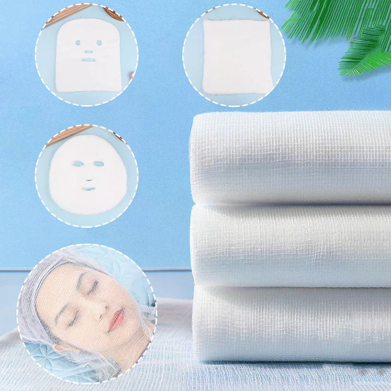 50/100 قطعة من القطن الخالص لصالون التجميل الناعم تطبيق قناع ناعم كتلة شاش التجميل قناع غير قابل لإعادة الاستخدام إدارة العناية ببشرة الوجه الخاصة #1