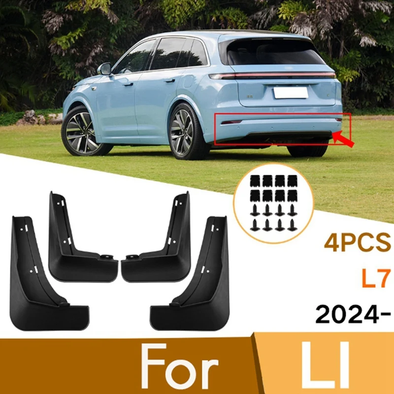 Car Mudflaps Black Automotive Supplies For Leading Ideal L7 2024 Mudguard Fender Mud Flap Guard Splash Mudguards