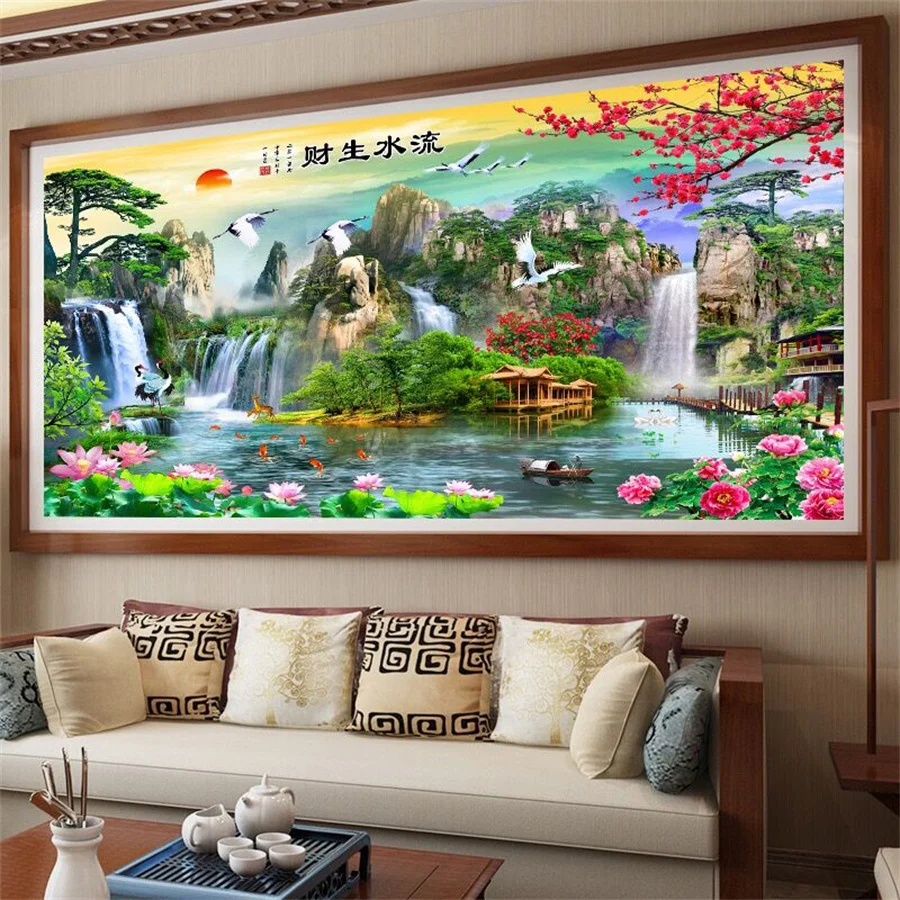 

DIY 5D Diamond Painting Big Size Landscape Serie Full Drill Square Embroidery Mosaic Art Picture Of Rhinestones Home Decor Gifts