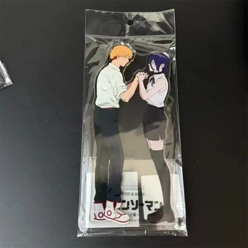 Anime Chainsaw Man Reze Arc Denji Cosplay Stand Model Plate Figure Acrylic Figurine Desktop Ornament Accessories Props