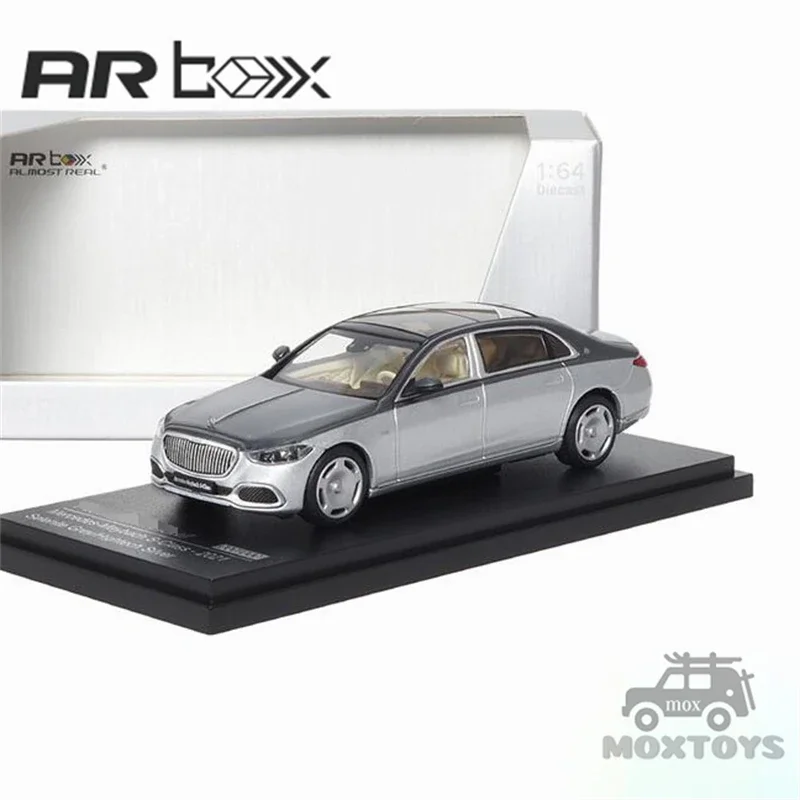 AR BOX 1:64 S-Class Z223 2021 Grey-Silver limited600 Diecast Model Car