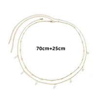 Chaîne de perles Double couche pour femmes, nouvelle mode, Sexy, chaîne de ventre, ceinture de ventre, plage d'été, bijoux de corps, cadeaux de Festival 4