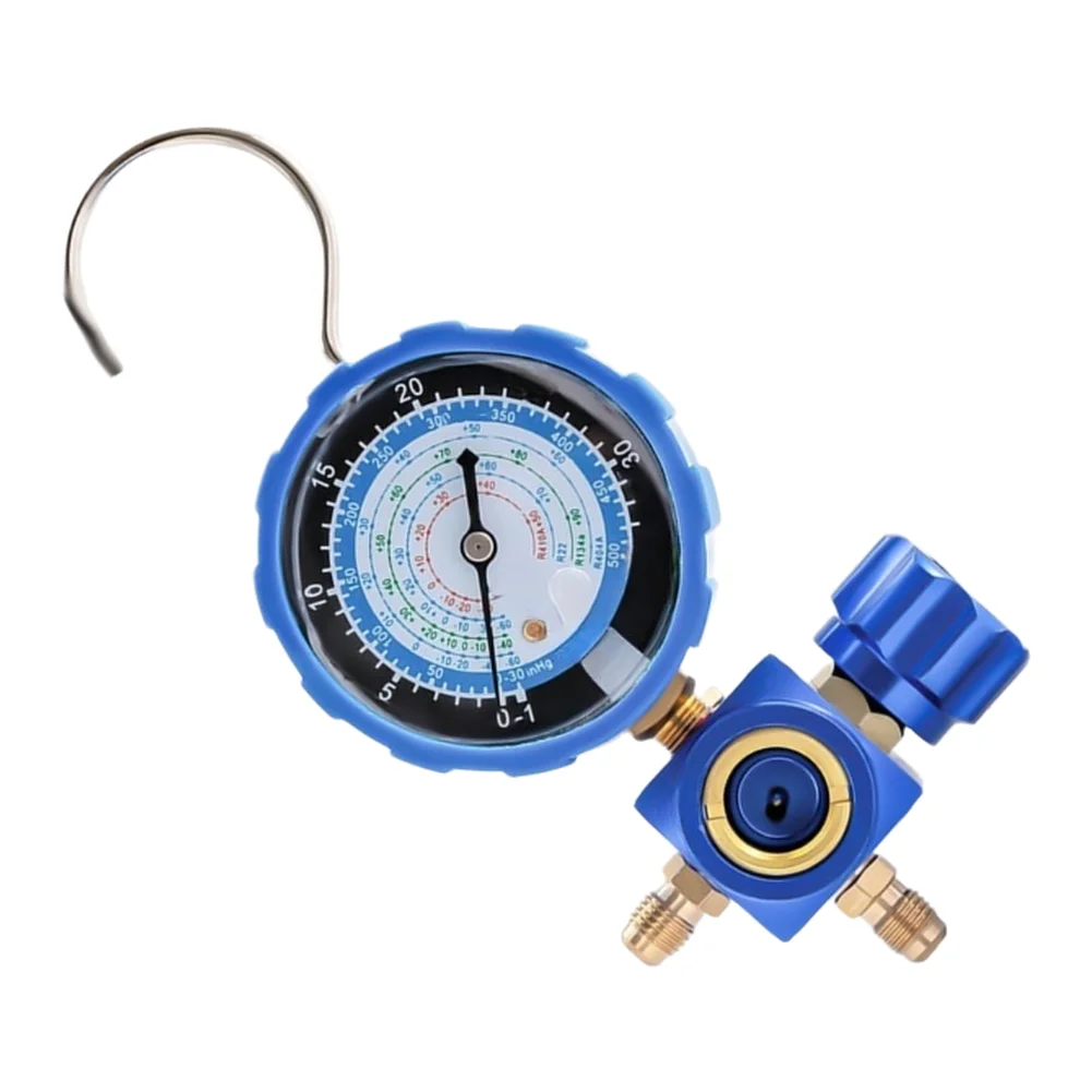 High Accurate Metal AC Coolant Charging Gauge For R22 R410a R 32 R134a Air Conditioning Refrigerant Pressure Test Tool