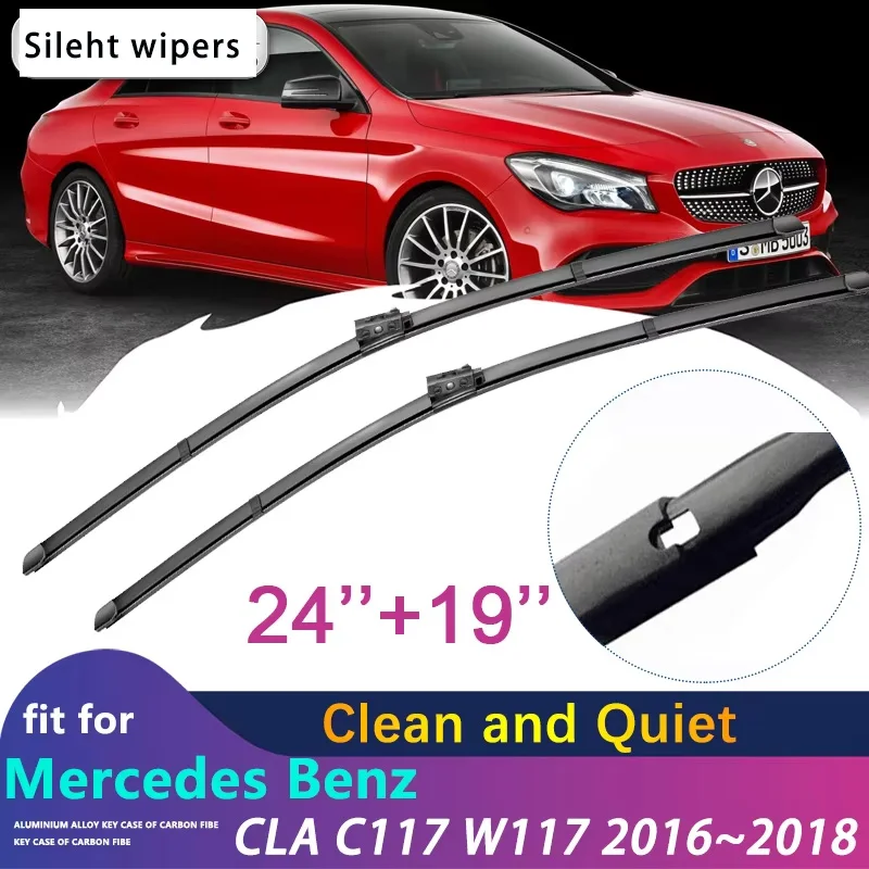 

Mercedes car wiper blades benz cla C117 W117 2016 ~ 2018 2017 AMG Wrinkles Cla180 CLA200 CLA220 CLA250 CLA45 car accessories