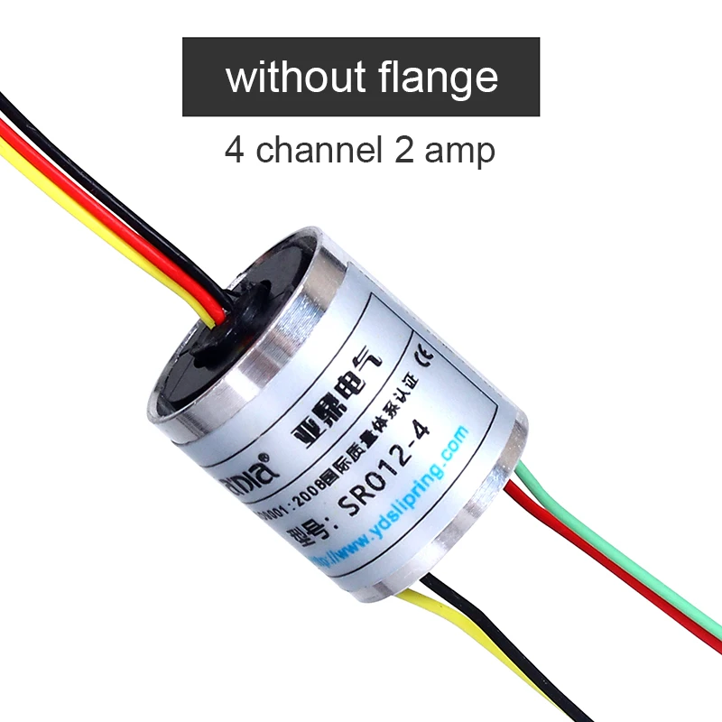 12.5mm Electric Slip Ring 4 Wires 360 Degree Rotation Spare Parts for Visual Anchor Fish Device Baitcast Reel