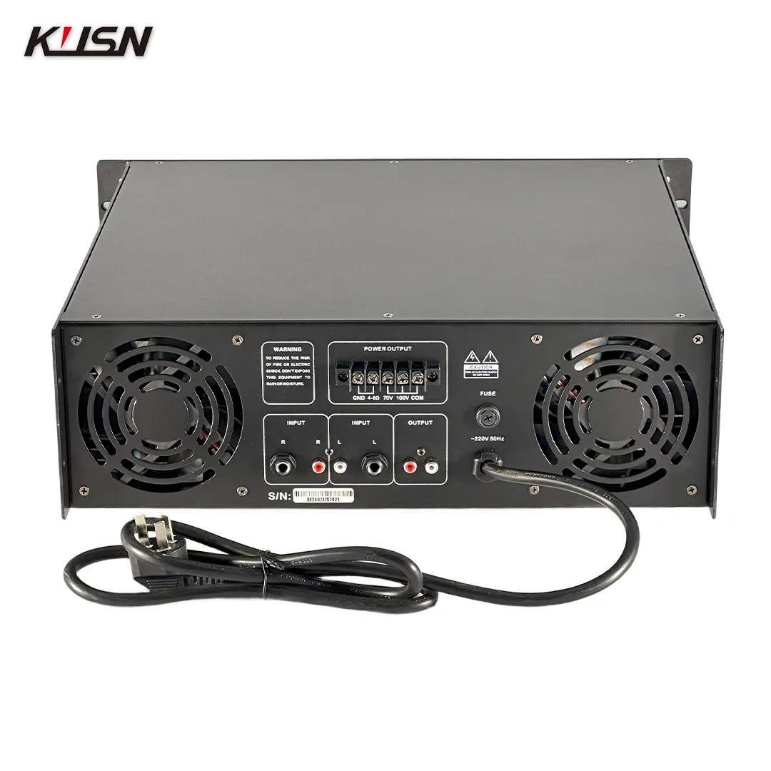 1500W Power Amplifier 3U Aluminum Alloy Panel Power Amplifier Sound Class AB Professional Audio PA System