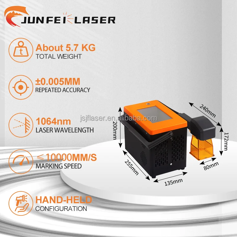

JUNFEI Automatic 20W 30W Iber Laser Machines Marking On Metal Rubber Engrave Multiplicity Patterns On The Tire Mold