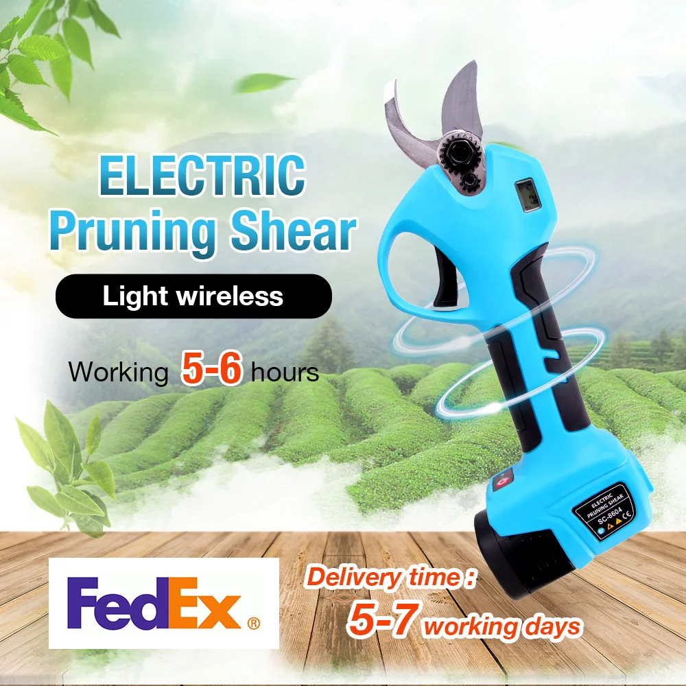 

16.8V Electric Pruning Shear Cordless Pruner Brushless Motor 28mm Efficient Tree Bonsai Pruning Branches Cutter Landscaping Tool