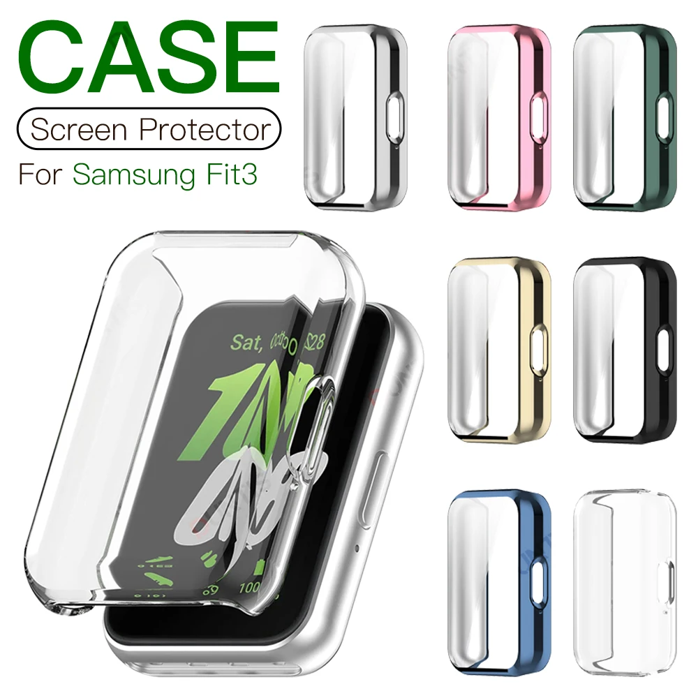 TPU Soft Protective Case for Samsung Galaxy Fit3 Ultra Light Slim Cover Case for Samsung Fit 3 Screen Protector Accessories