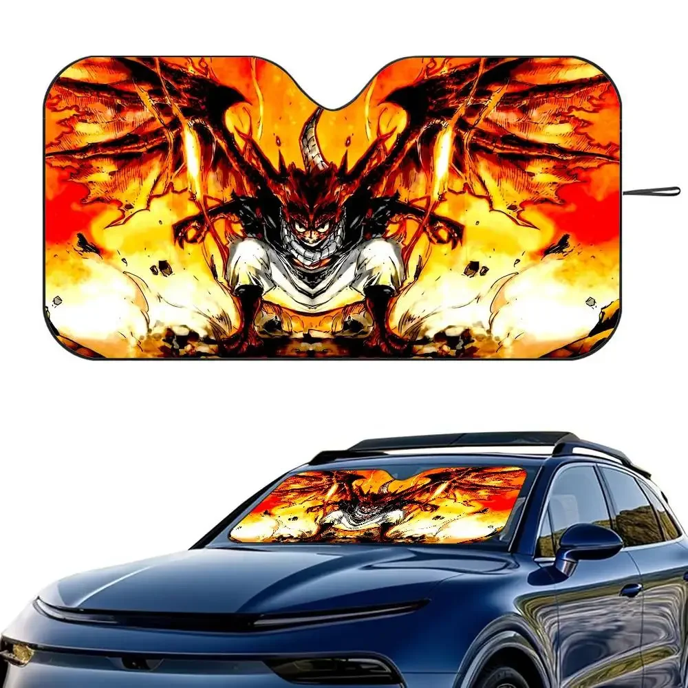 

Cartoon Car SunShade Windshield Foldable Three-layer Insulation F-Fairy Tail Anime Sunshade By Suction Cup Blocks UV Rays Sun